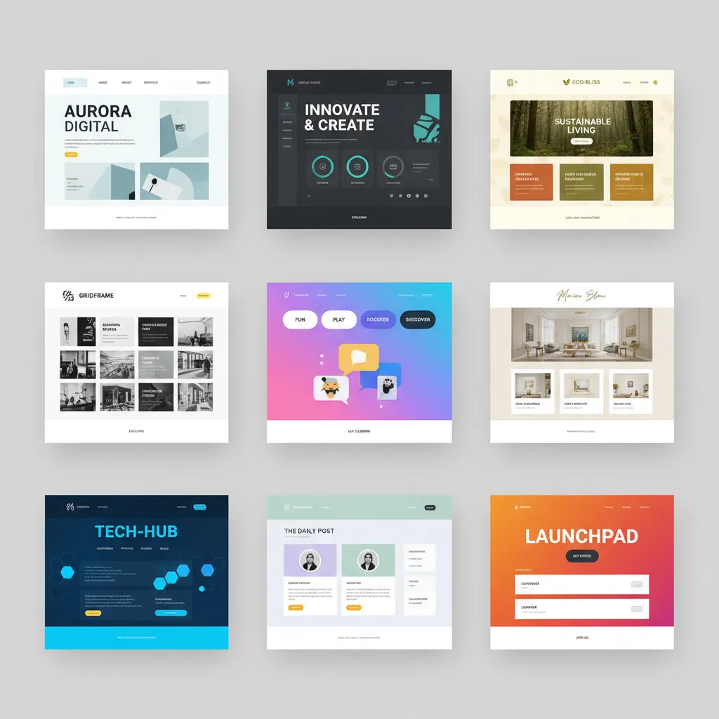 static website layouts