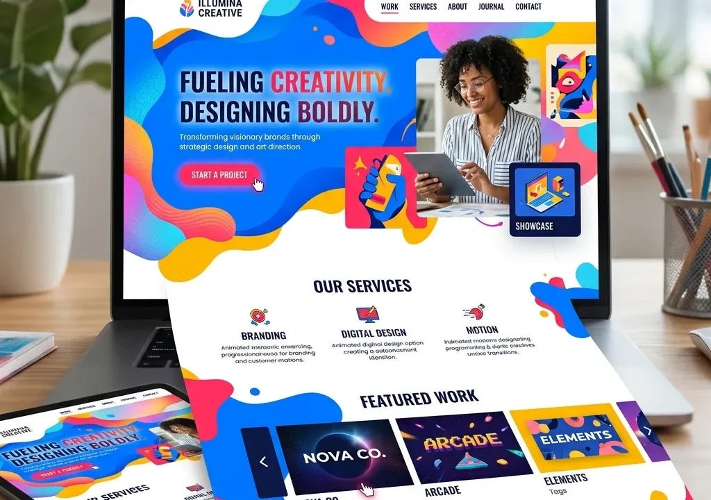 Master Colorful Website Design for Creative Brands