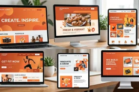 Orange Themed Websites