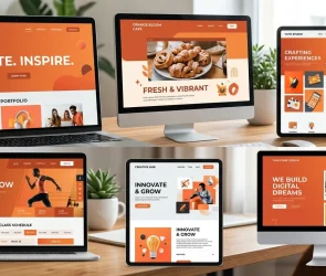 Orange Themed Websites