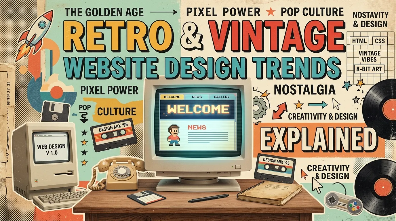 Retro & Vintage Website Design Trends Explained